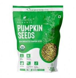 Neuherbs organic Pumpkin Seeds Raw Unroasted Pumpkin Seeds  Pack  1 kilogram